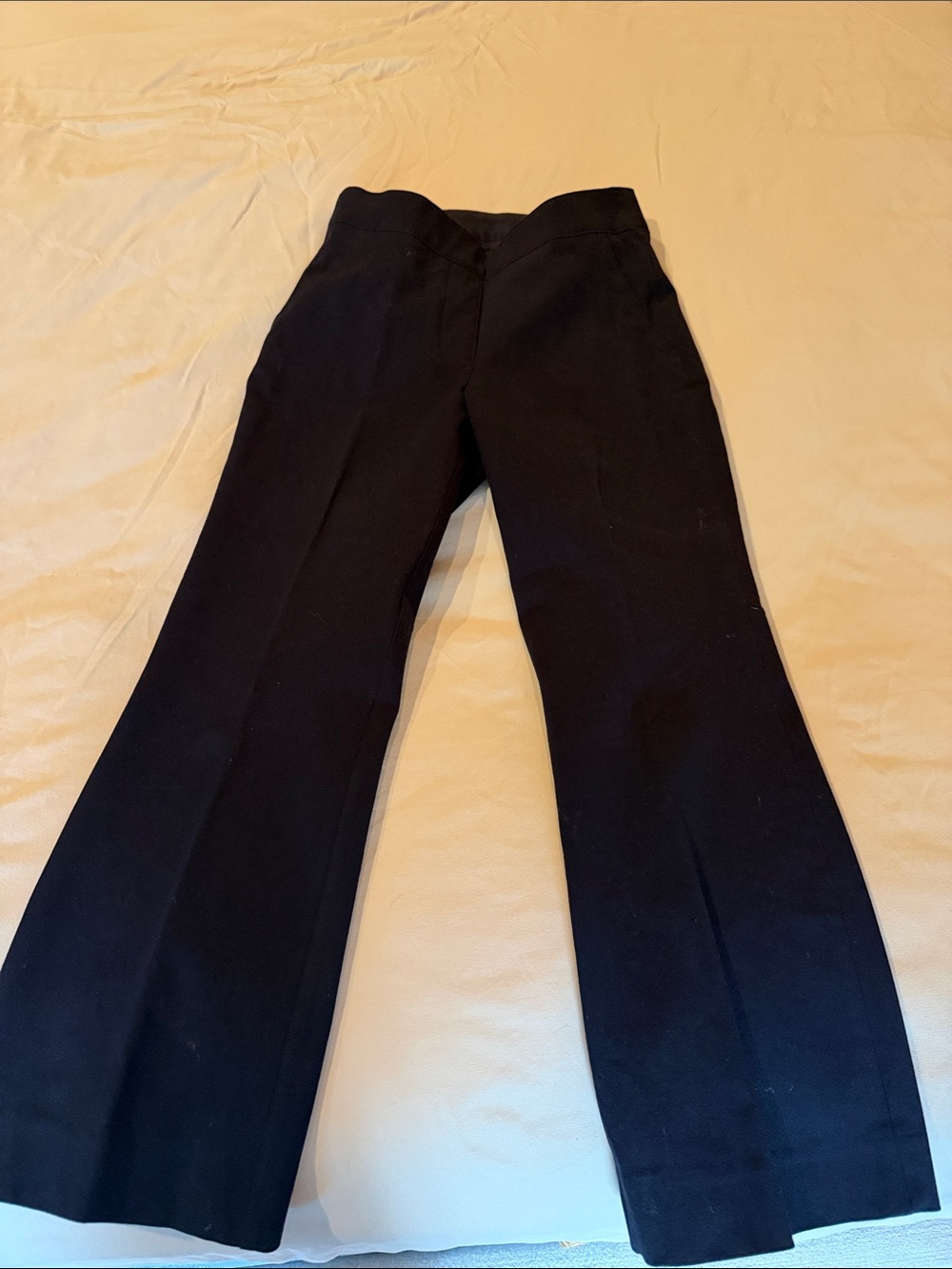 SPANX Women's Black Ankle-Length Flare Pants